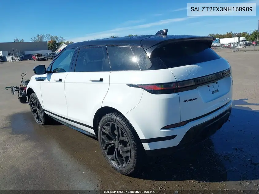 2022 LAND ROVER RANGE ROVER EVOQUE VIN SALZT2FX3NH168909 — фото 3