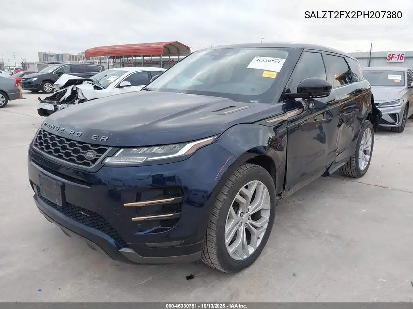 2023 LAND ROVER RANGE ROVER EVOQUE VIN SALZT2FX2PH207380 — фото 2