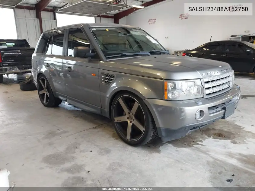 LAND ROVER RANGE ROVER SPORT 2008, VIN SALSH23488A152750