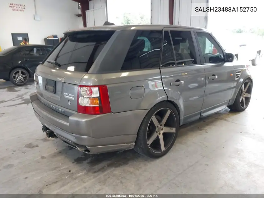 2008 LAND ROVER RANGE ROVER SPORT VIN SALSH23488A152750 — фото 4