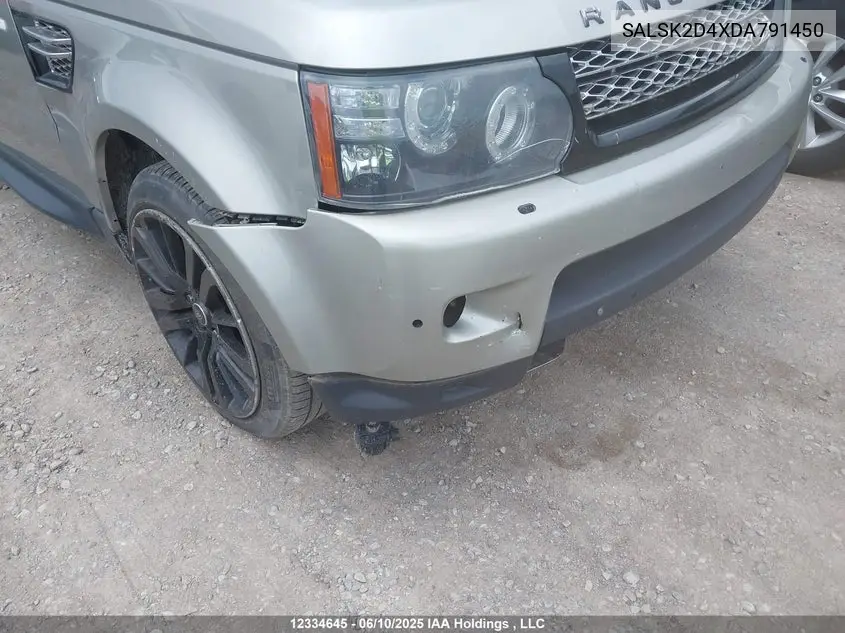 2013 LAND ROVER RANGE ROVER SPORT VIN SALSK2D4XDA791450 — фото 19