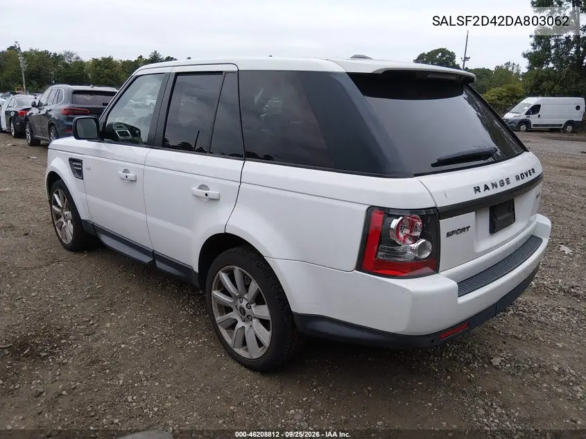 2013 LAND ROVER RANGE ROVER SPORT VIN SALSF2D42DA803062 — фото 3