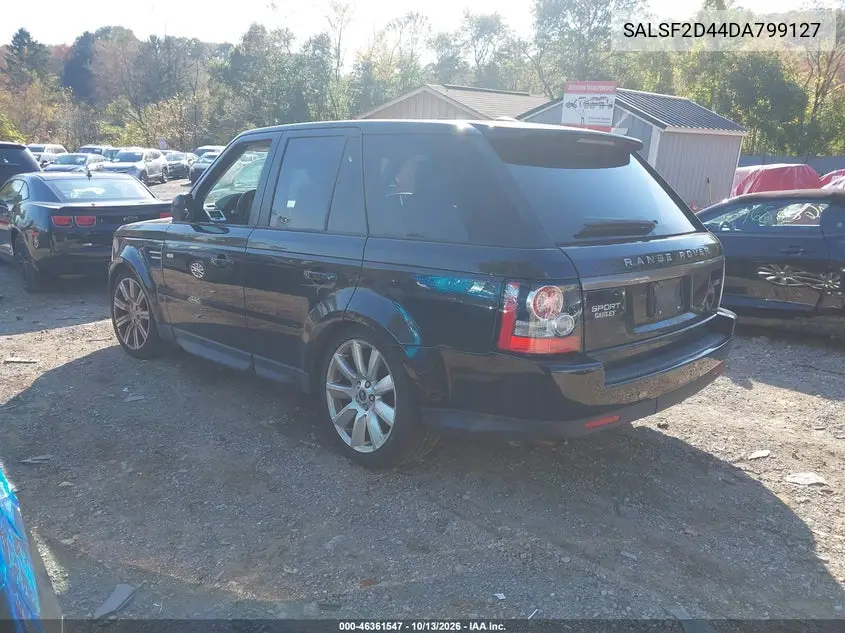 2013 LAND ROVER RANGE ROVER SPORT VIN SALSF2D44DA799127 — фото 3