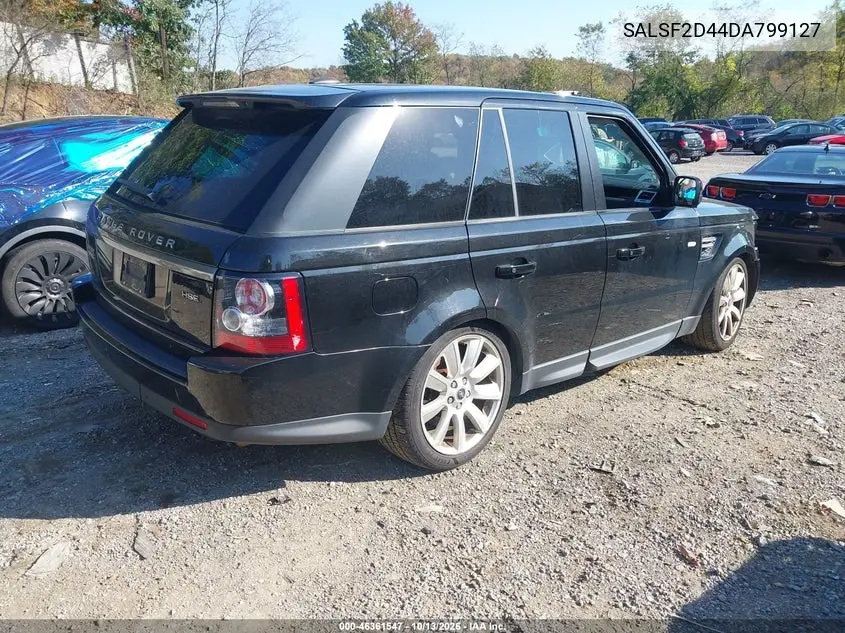 2013 LAND ROVER RANGE ROVER SPORT VIN SALSF2D44DA799127 — фото 4