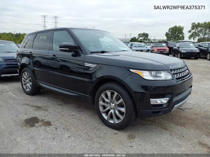 LAND ROVER RANGE ROVER SPORT 2014, VIN SALWR2WF9EA375371