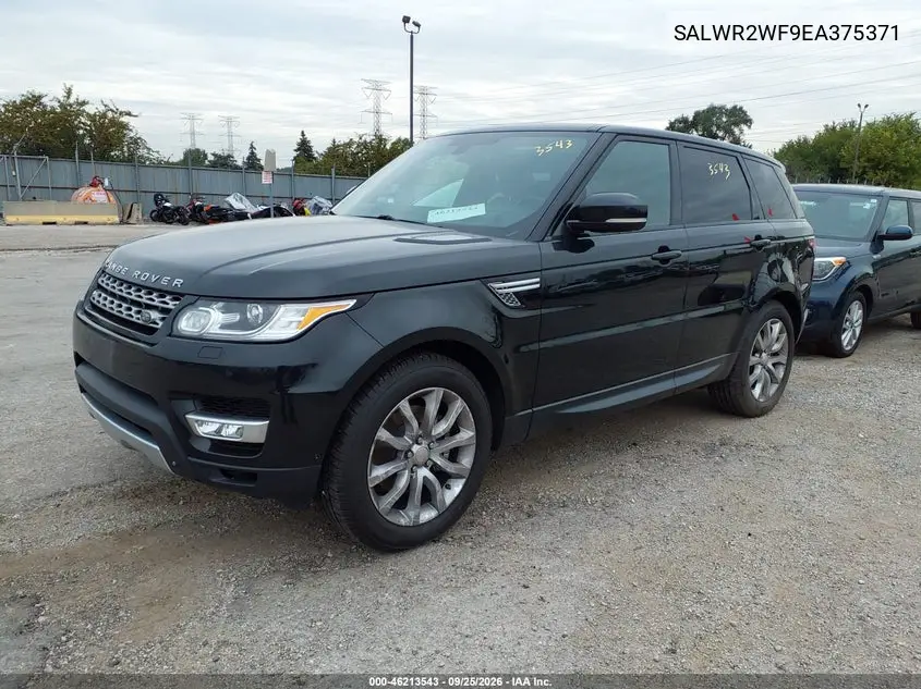 2014 LAND ROVER RANGE ROVER SPORT VIN SALWR2WF9EA375371 — фото 2