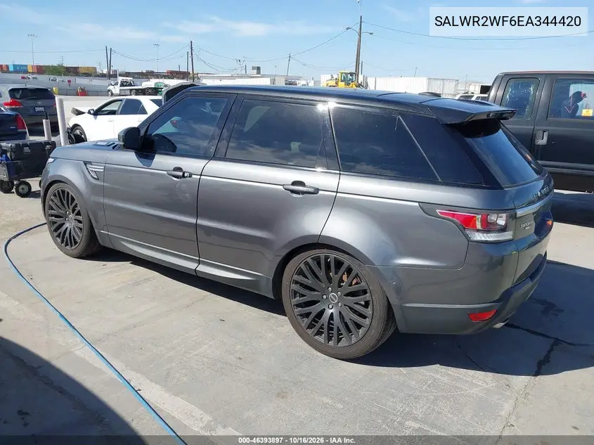 2014 LAND ROVER RANGE ROVER SPORT VIN SALWR2WF6EA344420 — фото 3