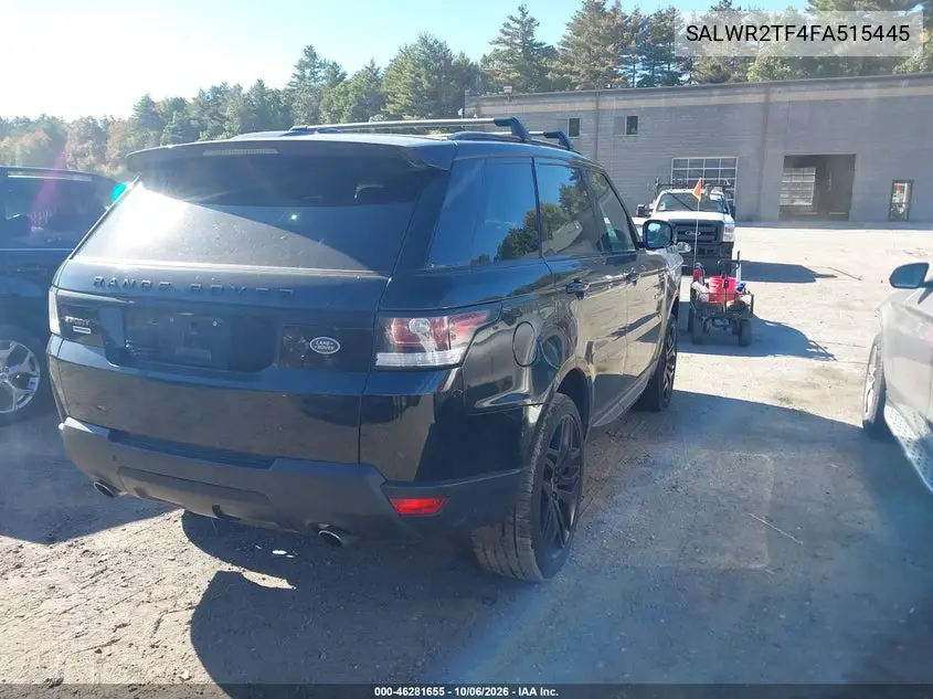 2015 LAND ROVER RANGE ROVER SPORT VIN SALWR2TF4FA515445 — фото 4