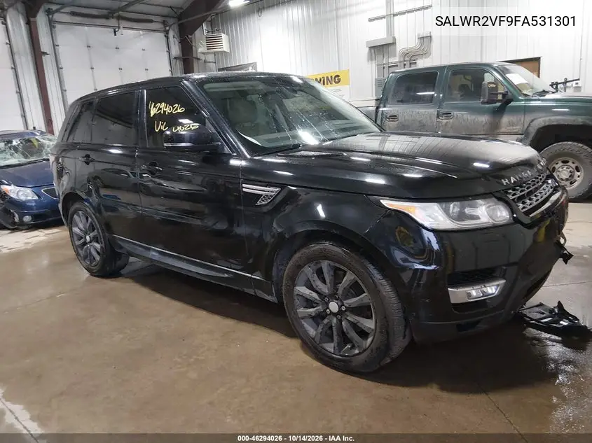 LAND ROVER RANGE ROVER SPORT 2015, VIN SALWR2VF9FA531301