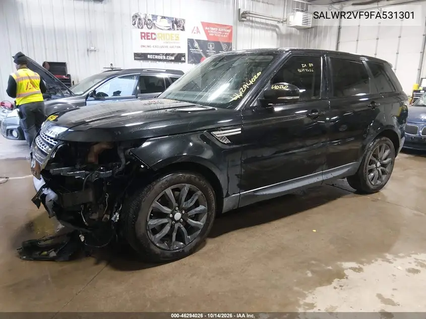 2015 LAND ROVER RANGE ROVER SPORT VIN SALWR2VF9FA531301 — фото 2