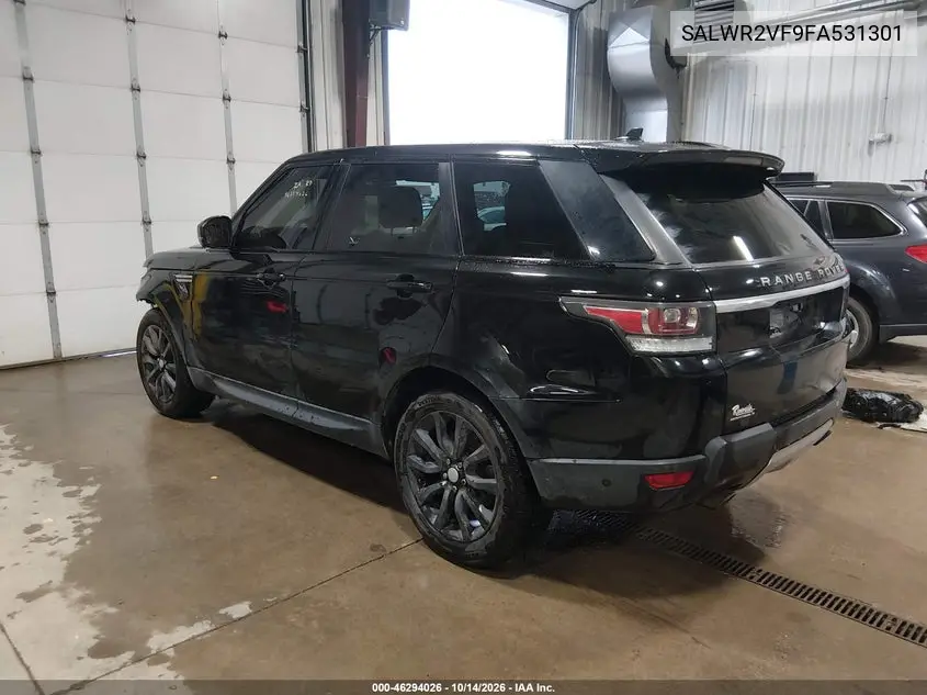 2015 LAND ROVER RANGE ROVER SPORT VIN SALWR2VF9FA531301 — фото 3