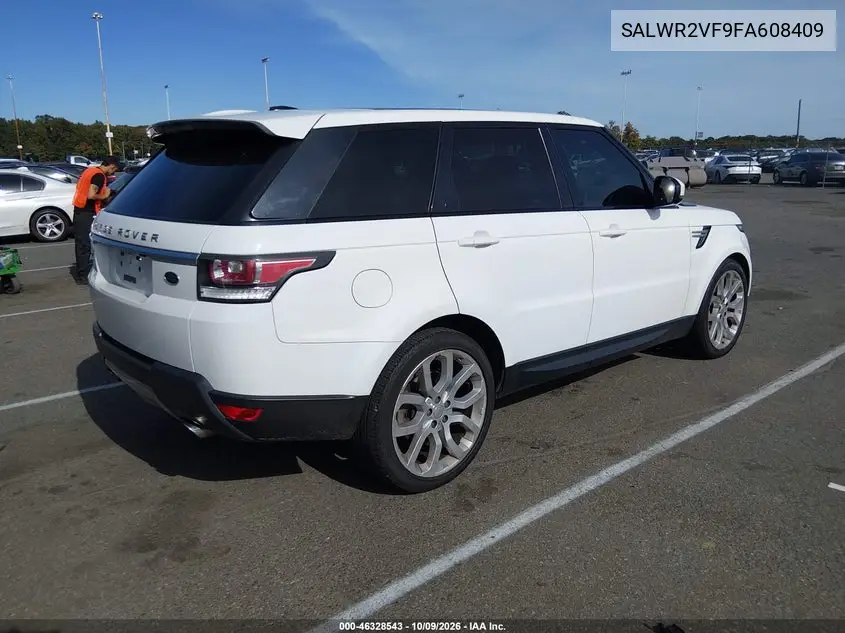 2015 LAND ROVER RANGE ROVER SPORT VIN SALWR2VF9FA608409 — фото 4