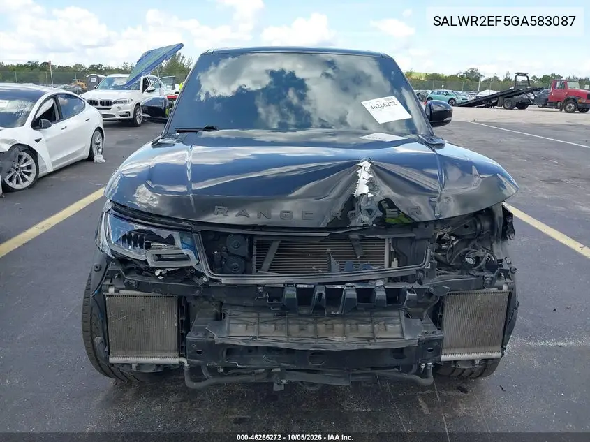 2016 LAND ROVER RANGE ROVER SPORT VIN SALWR2EF5GA583087 — фото 13