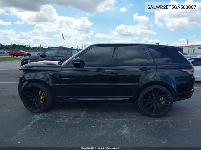 2016 LAND ROVER RANGE ROVER SPORT VIN SALWR2EF5GA583087 — фото 15