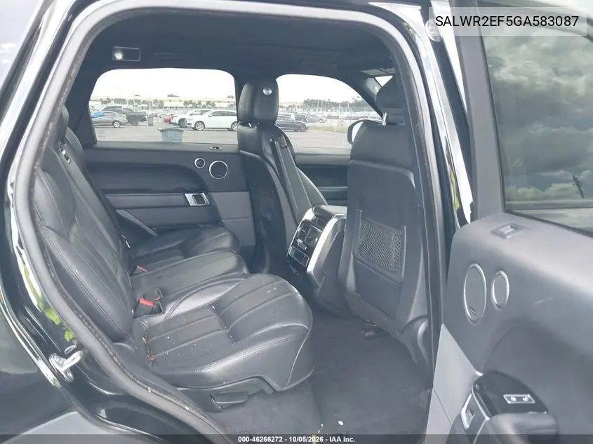 2016 LAND ROVER RANGE ROVER SPORT VIN SALWR2EF5GA583087 — фото 8