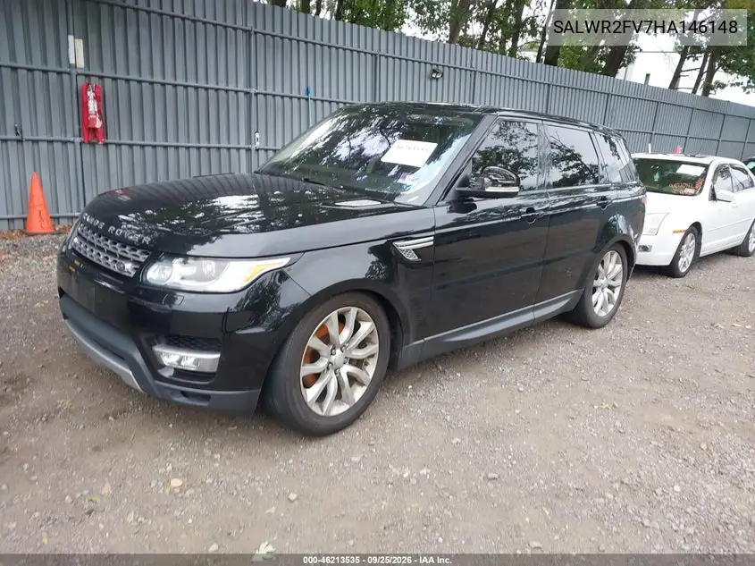 2017 LAND ROVER RANGE ROVER SPORT VIN SALWR2FV7HA146148 — фото 2
