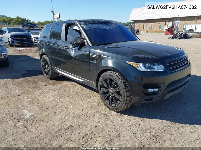 LAND ROVER RANGE ROVER SPORT 2017, VIN SALWG2FV6HA674382