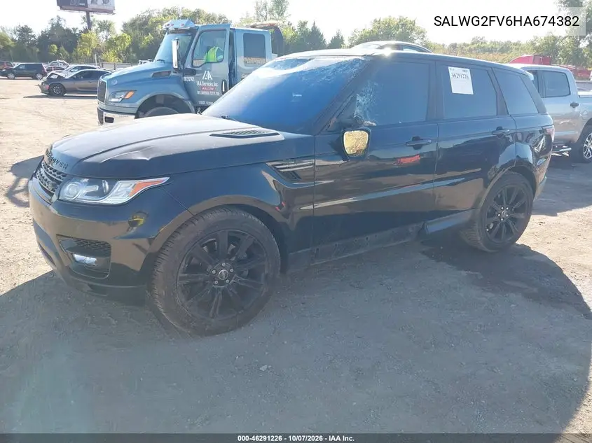 2017 LAND ROVER RANGE ROVER SPORT VIN SALWG2FV6HA674382 — фото 2