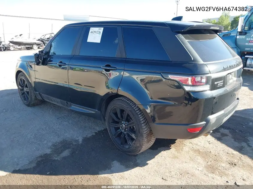 2017 LAND ROVER RANGE ROVER SPORT VIN SALWG2FV6HA674382 — фото 3