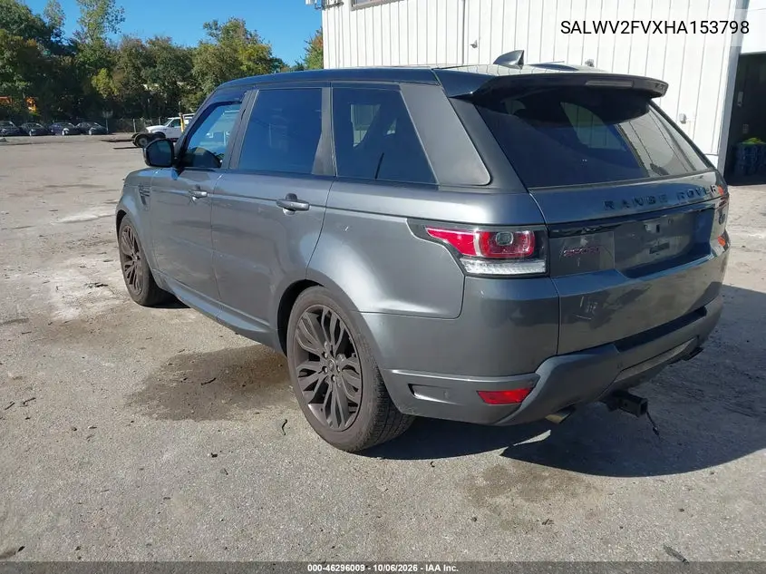 2017 LAND ROVER RANGE ROVER SPORT VIN SALWV2FVXHA153798 — фото 3