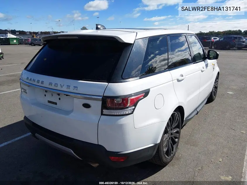 2017 LAND ROVER RANGE ROVER SPORT VIN SALWR2FE8HA131741 — фото 4