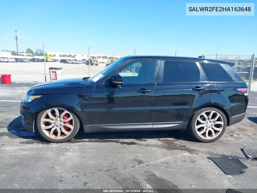 2017 LAND ROVER RANGE ROVER SPORT VIN SALWR2FE2HA163648 — фото 14