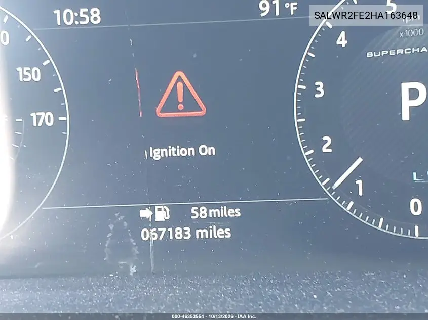 2017 LAND ROVER RANGE ROVER SPORT VIN SALWR2FE2HA163648 — фото 15