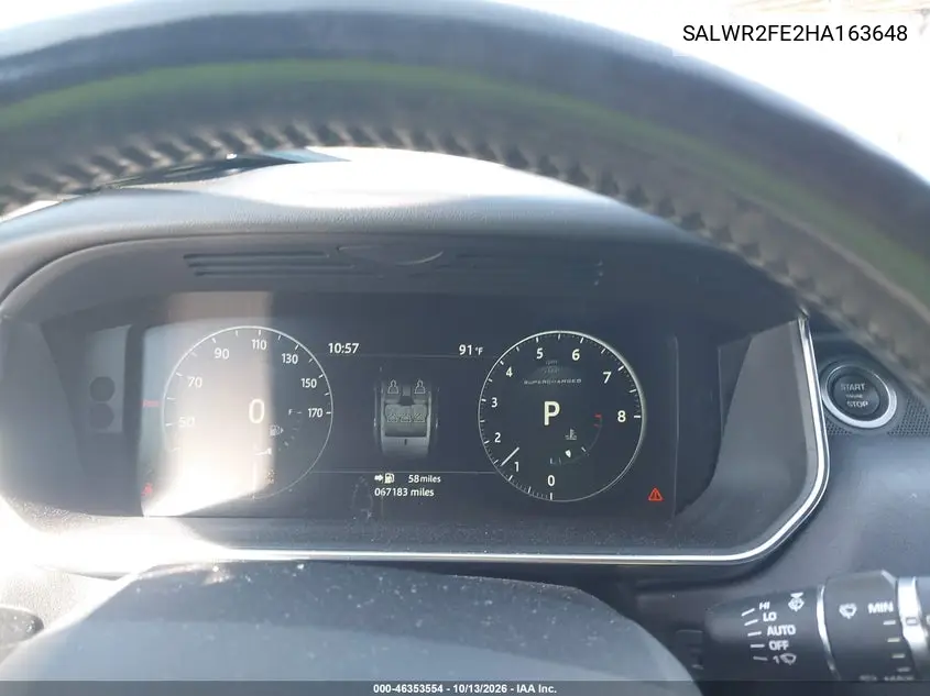 2017 LAND ROVER RANGE ROVER SPORT VIN SALWR2FE2HA163648 — фото 7