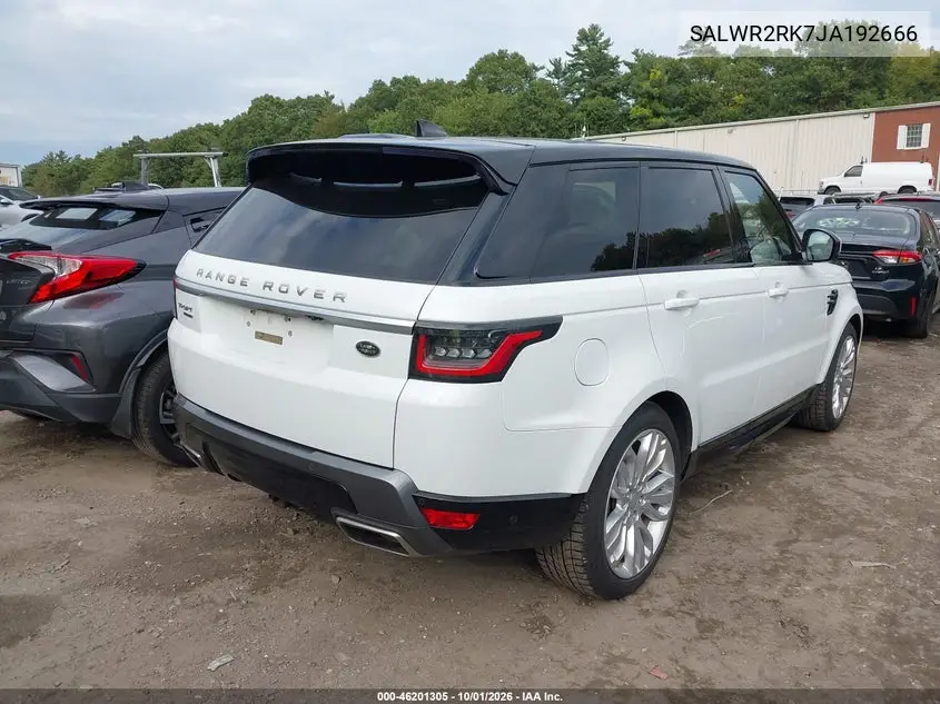 2018 LAND ROVER RANGE ROVER SPORT VIN SALWR2RK7JA192666 — фото 4