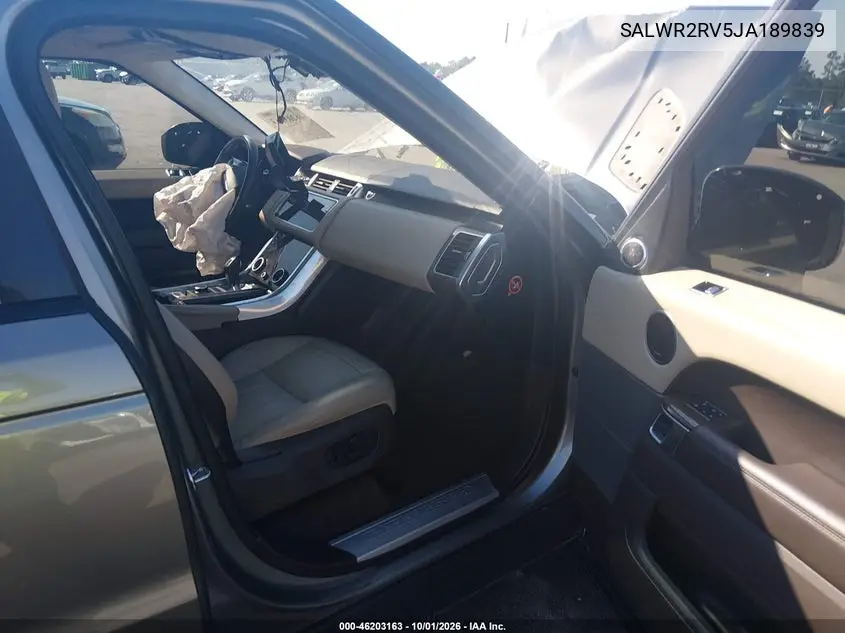 2018 LAND ROVER RANGE ROVER SPORT VIN SALWR2RV5JA189839 — фото 5