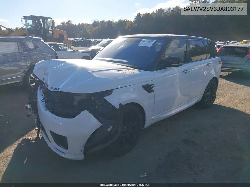 2018 LAND ROVER RANGE ROVER SPORT VIN SALWV2SV3JA803177 — фото 2