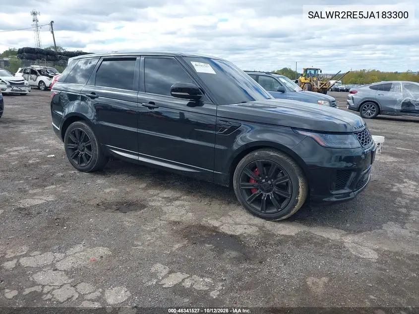 LAND ROVER RANGE ROVER SPORT 2018, VIN SALWR2RE5JA183300