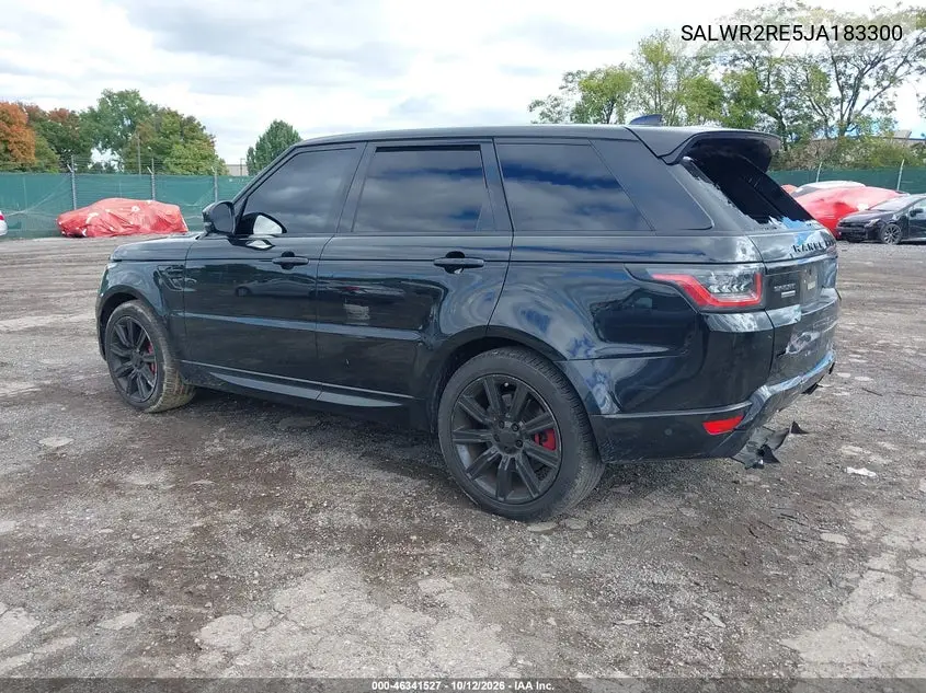 2018 LAND ROVER RANGE ROVER SPORT VIN SALWR2RE5JA183300 — фото 3