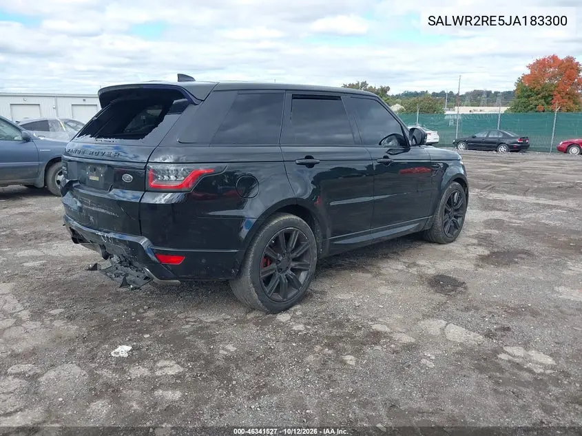 2018 LAND ROVER RANGE ROVER SPORT VIN SALWR2RE5JA183300 — фото 4