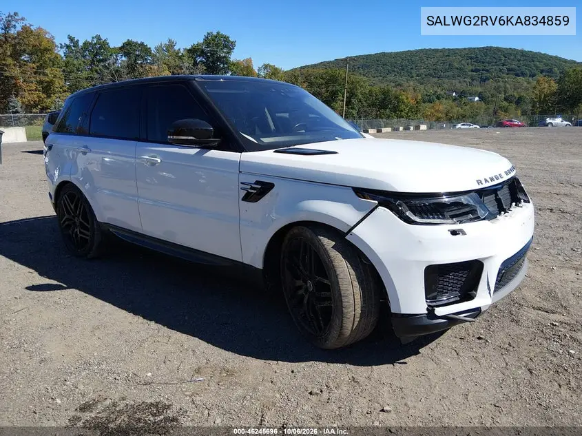 LAND ROVER RANGE ROVER SPORT 2019, VIN SALWG2RV6KA834859