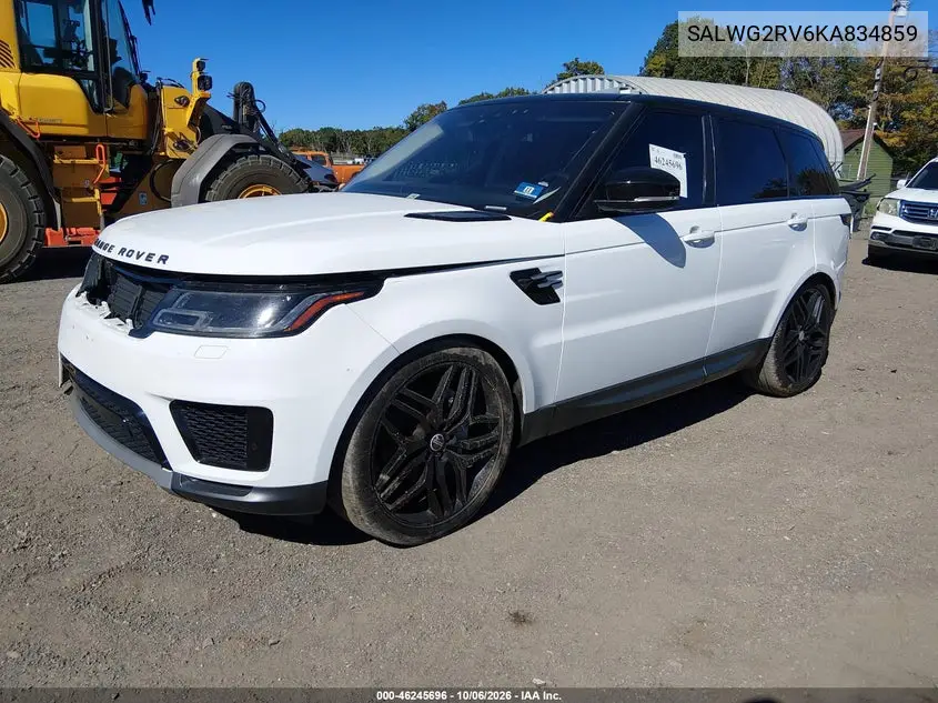 2019 LAND ROVER RANGE ROVER SPORT VIN SALWG2RV6KA834859 — фото 2