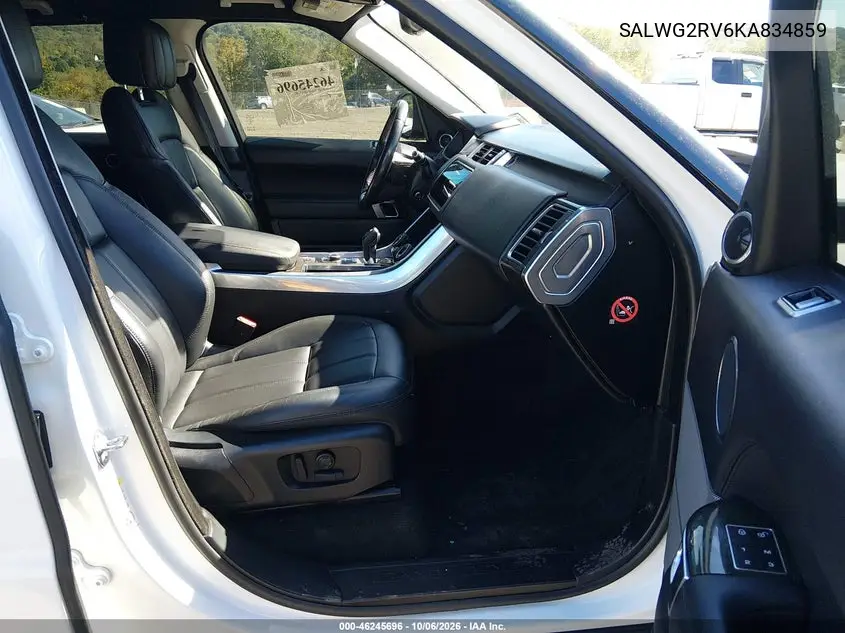 2019 LAND ROVER RANGE ROVER SPORT VIN SALWG2RV6KA834859 — фото 5