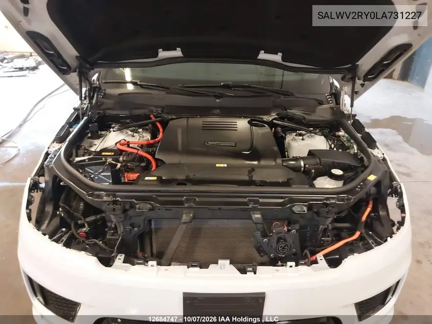 2020 LAND ROVER RANGE ROVER SPORT VIN SALWV2RY0LA731227 — фото 10