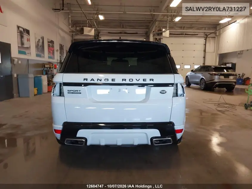 2020 LAND ROVER RANGE ROVER SPORT VIN SALWV2RY0LA731227 — фото 17