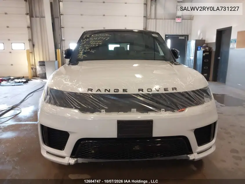 2020 LAND ROVER RANGE ROVER SPORT VIN SALWV2RY0LA731227 — фото 20