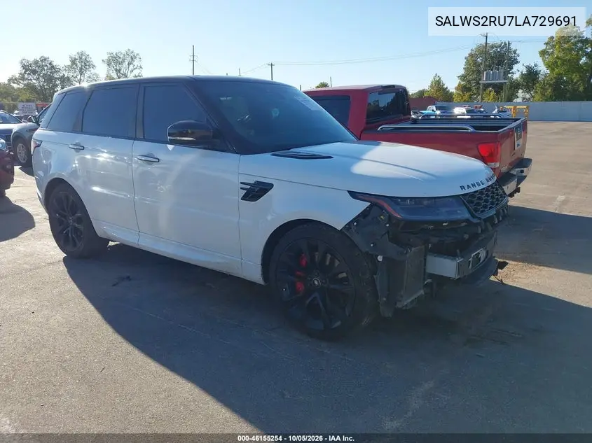 LAND ROVER RANGE ROVER SPORT 2020, VIN SALWS2RU7LA729691
