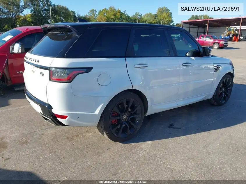2020 LAND ROVER RANGE ROVER SPORT VIN SALWS2RU7LA729691 — фото 4