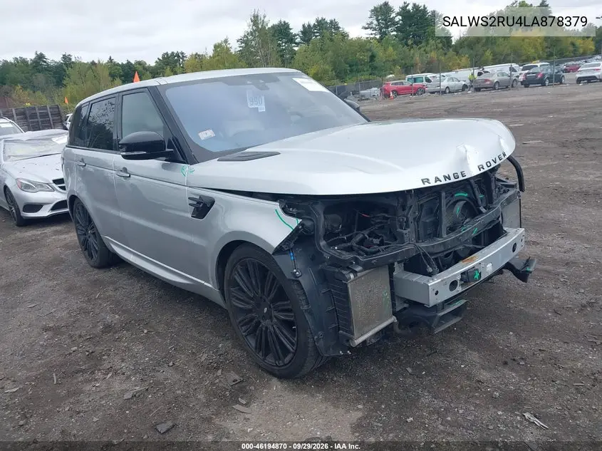 LAND ROVER RANGE ROVER SPORT 2020, VIN SALWS2RU4LA878379