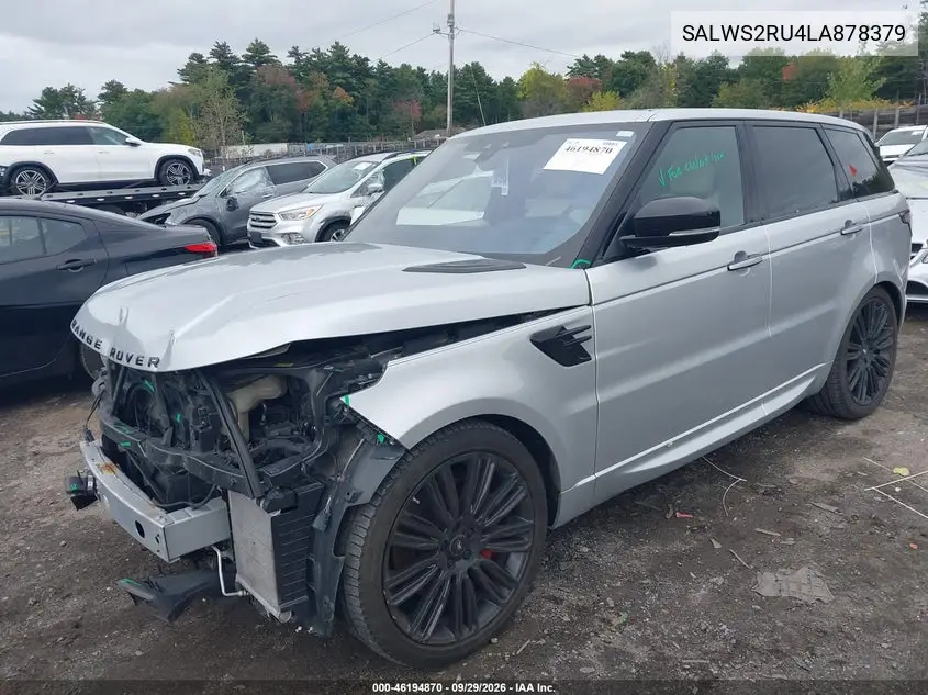 2020 LAND ROVER RANGE ROVER SPORT VIN SALWS2RU4LA878379 — фото 2