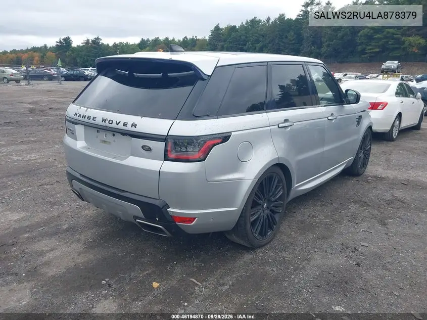 2020 LAND ROVER RANGE ROVER SPORT VIN SALWS2RU4LA878379 — фото 4