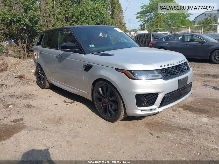 LAND ROVER RANGE ROVER SPORT 2021, VIN SALGS2RU6MA433745