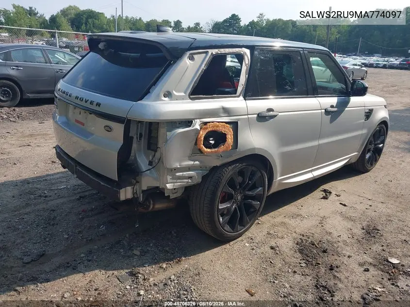 2021 LAND ROVER RANGE ROVER SPORT VIN SALGS2RU6MA433745 — фото 4