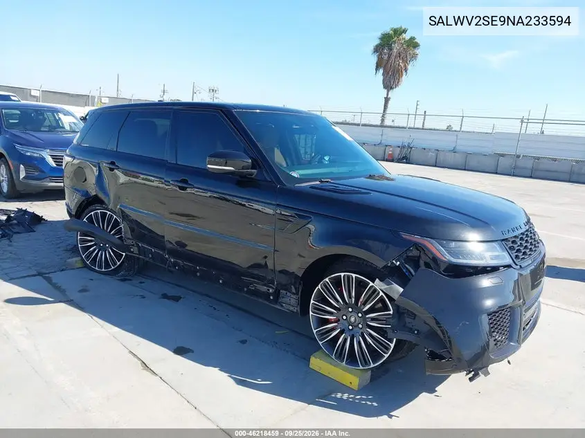 LAND ROVER RANGE ROVER SPORT 2022, VIN SALWV2SE9NA233594