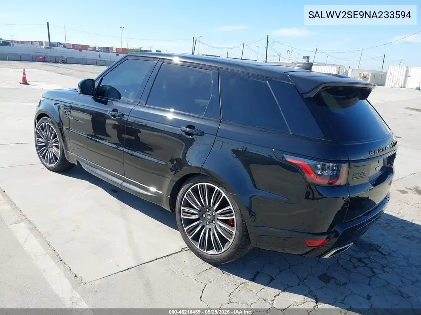 2022 LAND ROVER RANGE ROVER SPORT VIN SALWV2SE9NA233594 — фото 3