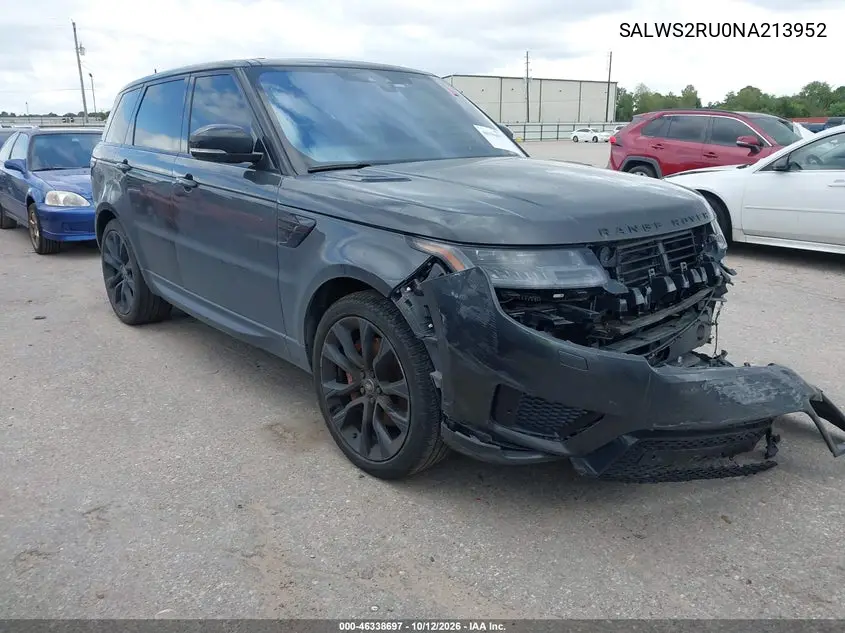 LAND ROVER RANGE ROVER SPORT 2022, VIN SALWS2RU0NA213952